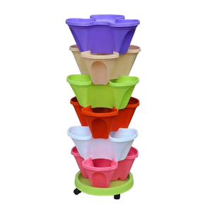 Pot de fleurs d'intérieur extra large multicolore fraise Design minimaliste Pot de fleurs en plastique <span class=keywords><strong>pour</strong></span> balcon fraise épaissie en pot - Product Image 1