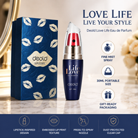Deold En Stock OEM Logo Personnalisé Vente en Gros Parfum EDP Floral Boisé pour Femme en Forme de Rouge à Lèvres 30ml