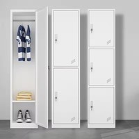 Armoire métallique moderne à une porte, casier de personnel pour dortoir, armoire en acier simple, organisateur de rangement de vêtements pour bureau individuel