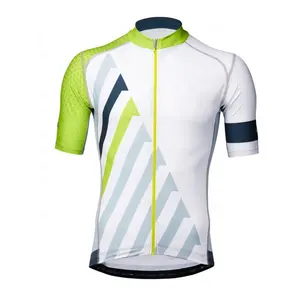 Men Cycling Jersey Half Zipped Half Sleeves Summer Cycle Breathable Tops with Pockets Bicycle Riding Shirt MTB
