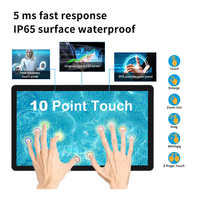 Monitores de Pantalla Táctil de 10, 12.1, 13.3, 15.6, 18.5, 21.5, 24, 27, 32 y 43 Pulgadas, Full HD, con Entrada VGA, HD-MI y USB, para Montaje en Pared