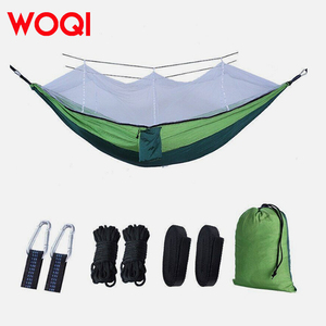 WOQI portable pour une seule personne camping sac à dos <span class=keywords><strong>hamac</strong></span> tente extérieure <span class=keywords><strong>ultra</strong></span> légère camping <span class=keywords><strong>moustiquaire</strong></span> <span class=keywords><strong>hamac</strong></span> - Product Image 2