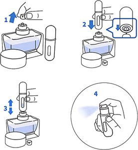 Flacon pulvérisateur de parfum portable mini rechargeable, étui pompe à parfum, lot de 8 cylindres cosmétiques en aluminium personnalisés de 5 ml - Product Image 2