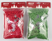 Papier kraft déchiqueté, papier raphia froissé, sans odeur, fait main, personnalisable pour Noël, garniture de boîte cadeau, papier Lafite