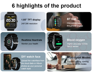 Watch Smart 2024 T13C BT Call Heart Rate Monitor Fitness tracker GPS <strong>Android</strong> 1.85 Touch Screen <strong>Android</strong> Smart Watch 2025 - Product Image 6
