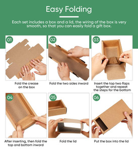 Boîte à tiroir en papier de haute qualité avec plateau intégré pour coffrets cadeaux de chocolats et emballages alimentaires gastronomiques - Product Image 4