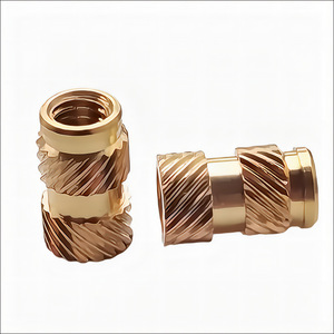 Inserts filetés hexagonaux en laiton, classe 4, zingués, oxydés noirs, galvanisés, métriques M3, pour usage minier - Product Image 3