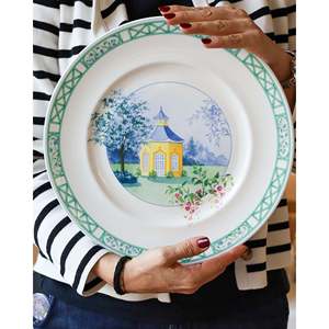 Set di Stoviglie Elegante Richard Ginori Lago Gazebo Decorato, 12 Pezzi - Product Image 5