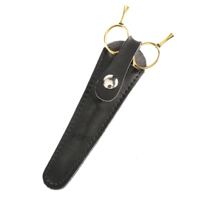 Sac porte-ciseaux de Salon de coiffure, sac d'accessoires pour barbier, étui en cuir de <span class=keywords><strong>vache</strong></span>, ciseaux, support pour Salon de coiffure, 12 pièces - Product Image 1