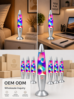 Lampe à lave électrique en aluminium coloré pour la décoration de la maison et les cadeaux