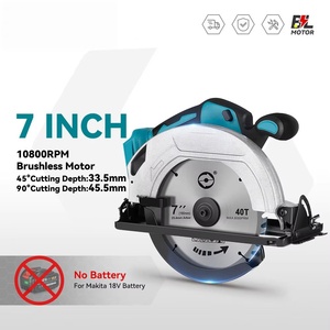 Factory Wholesale OEM ODM Wood Cutting Battery Powered Handheld Circular <b>Saw</b> Machine 18V Brushless Cordless Motor - Product Image 3