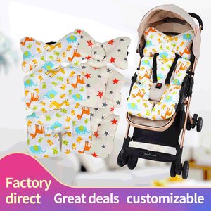 Almohadilla para <span class=keywords><strong>cochecito</strong></span> de bebé, suave y amigable con la piel, <span class=keywords><strong>funda</strong></span> de cojín para <span class=keywords><strong>silla</strong></span> de bebé, mantiene el calor, barato, disponible en ambos lados - Product Image 2