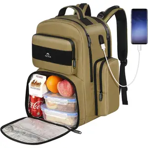 商务旅行笔记本电脑背包大集装箱野餐徒步午餐盒保温热健身膳食准备管理背包