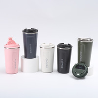 Gobelet isotherme en acier inoxydable avec couvercle LED à affichage de la température, couleurs dégradées personnalisées, logo personnalisé, 12-24h de maintien au chaud