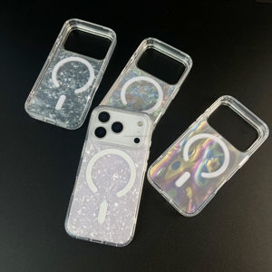 Coque de téléphone magnétique IMD pour iPhone 17 Pro Max 16 15 motif ne se décolore jamais aimant fort couverture antichoc pour Samsung S26 Ultra - Product Image 4