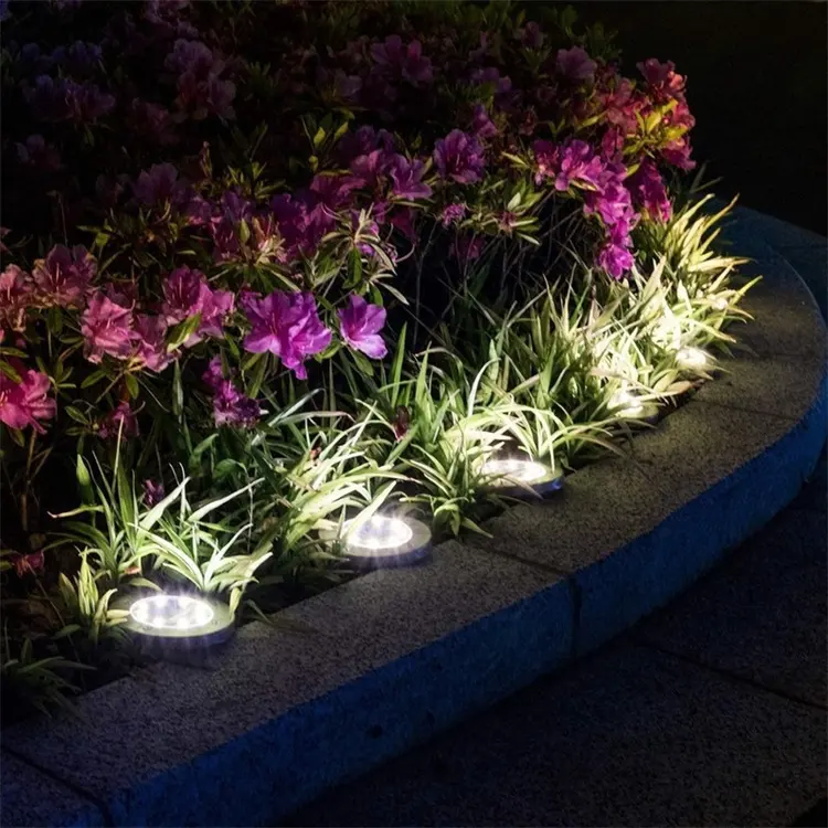 Solar underground Lamps Buried Light IP65 Waterproof Led Garden Floor Deck Lights for Yard Driveway Terrace Stairs Lawn Light