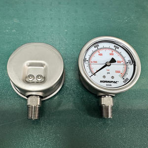 เกจวัดแรงดันไฮดรอลิกคุณภาพสูง 1000 บาร์/15000 ปอนด์ต่อตารางนิ้ว ขนาดเส้นผ่านศูนย์กลาง 63.5 มม. 1/4 NPTF มีสินค้าในสต็อก - Product Image 5
