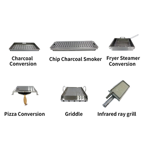 Stock in USA Warehouse Wholesale 304 SS BBQ Built in Gas Grill Ice Bin Drawer <strong>Door</strong> Set Outdoor Kitchen Cabinets for Garden - Product Image 3