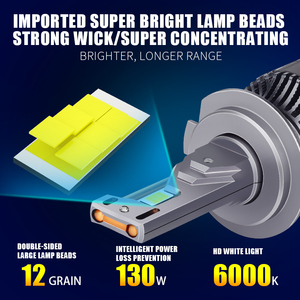 Relyus <span class=keywords><strong>V85</strong></span> phares de voiture LED H7 H11 9005 H4 H1 ampoules de phares Super lumineuses Canbus 3000K 4300K 6000K phares d'automobile led - Product Image 6