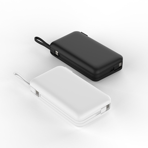 Factory Direct High Capacity 20000mAh <b>Fast</b> <b>Charging</b> 22.5W AC <b>Plug</b> Power Bank With Built-in Cable - Product Image 2
