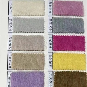 640 G/ml 74 Wol 10Alpaca 8Nylon 8Polyester Lange Wollen Laurie Gevoel Enkelzijdige Wollen Jas Stof - Product Image 5