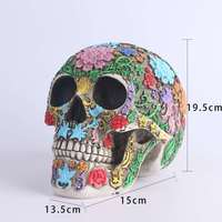 Crâne en résine sculpté 1:1, modèle de crâne humain SKB84, cadeau d'Halloween, ornement de bar