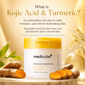 Medicubes - Paquete de 70 Discos Desmaquillantes de Cúrcuma y Ácido Kójico, 150 g, Logotipo Personalizado - Product Image 3