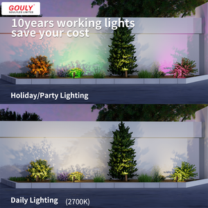 Умный ландшафтный светильник RGBW с управлением через приложение и Wi-Fi, 6 Вт, 24 В, латунный, для наружного освещения сада, RGBW ландшафтное освещение, водонепроницаемость IP65 - Product Image 5