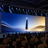 P1.95 Modul Layar LED Video Wall Magnetik dengan Servis Depan 500x500mm, Layar LED HD untuk Pameran Peluncuran Produk