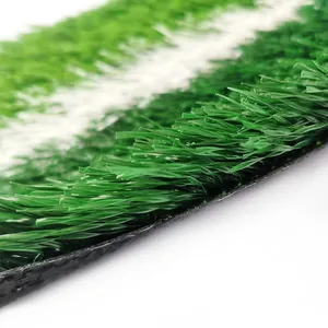Peyzaj için doğal yeşil yapay çim 50mm logo suni çim nitelikli futbol halıları