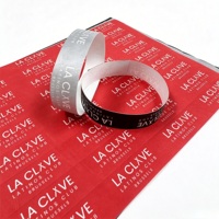 Bracelet personnalisé en papier synthétique Tyvek holographique, imperméable et indéchirable, pour le contrôle d'accès et l'identification dans les parcs d'attractions et les concerts