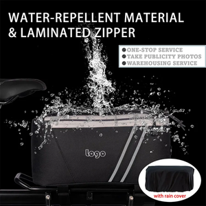 ANMEILU 8L multifuncional Correa desmontable ajuste Universal bolsa de sillín de bicicleta práctica PU impermeable portaequipajes <span class=keywords><strong>maleta</strong></span> - Product Image 5