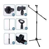 Support de sol pour téléphone portable en métal, directement de l'usine, avec trépied flexible et support de microphone pour diffusion en direct