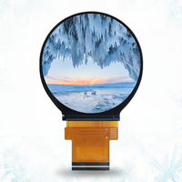 Écran tactile LCD TFT rond de 2.1 pouces 480x480 RGB 40PIN IPS avec rétro-éclairage LED et montage sur panneau