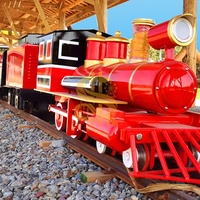 Train électrique sur rail pour l'extérieur, pour adultes et enfants, pour attractions, sites touristiques et circuits de loisirs, fabrication chinoise
