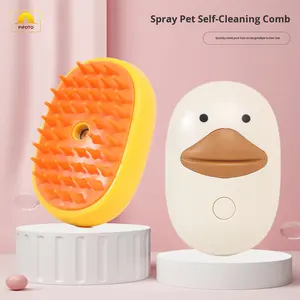 1 kendi kendini temizleme tarak şarj edilebilir buharlı fırça elektrikli ördek sprey tarak <span class=keywords><strong>Pet</strong></span> tarak plastik çevre dostu <span class=keywords><strong>Pet</strong></span> malzemeleri - Product Image 1