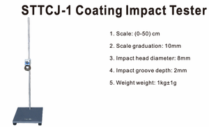 Lớp phủ tác động Tester tác động thử nghiệm máy cho lớp phủ với giấy chứng nhận <span class=keywords><strong>CE</strong></span> bột sơn Sơn phim tác động Tester - Product Image 2