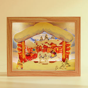 Arte <span class=keywords><strong>de</strong></span> Tallado en <span class=keywords><strong>Papel</strong></span> 3D con Iluminación LED <span class=keywords><strong>de</strong></span> Alta Calidad, con Caja <span class=keywords><strong>de</strong></span> Madera, Decoración para el Hogar y Luz Nocturna para Dormitorio, Ángel Hada - Product Image 2