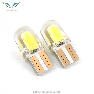 LED Light For Car W5W 194 168 T10 COB Silicone Short LED Light Widen Car Width Light Lamp Accessories