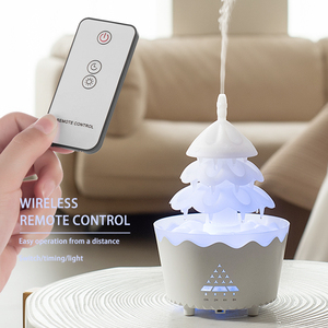 Nuevo Humidificador Difusor de Aroma con Diseño de Nube de Lluvia, 250 ml, Árbol de Navidad, Humidificador con Rotación de Gotas de Lluvia y Control Remoto - Product Image 5