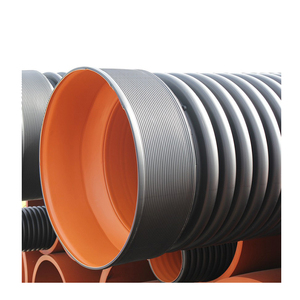 Tuyau ondulé à double paroi en HDPE Sn8 800mm 1000mm 1200mm Tuyau de drainage Dwc Tubes en plastique HDPE/Tuyau de drainage/100 Tuyau ondulé - Product Image 4