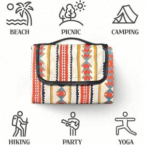 Grande sacoche personnalisée imprimée, recyclable, imperméable, légère, durable, promotionnelle, pour la plage et les pique-niques - Product Image 5