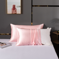 2023 25 mm taie d'oreiller literie cadeau ensemble luxe caché fermeture éclair pure soie taie d'oreiller 100% crêpe Satin soie