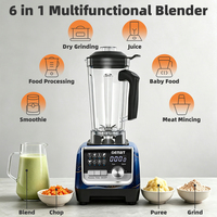 Licuadora Digital Profesional para Jugos y Smoothies, Licuadora Comercial