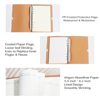 Carnet d'agenda A5 à couverture rigide avec impression personnalisée Ensemble cadeau Vente en gros Couverture en cuir Carnet d'agenda de luxe avec stylo
