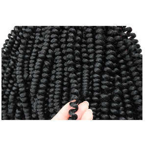 Extensiones <span class=keywords><strong>de</strong></span> Cabello Trenzado <span class=keywords><strong>de</strong></span> Doble Trama para Crochet, Estilo Passion Twist y Spring-coil, Largo Rizado, Origen Shandong, Europeo, para Peluca Africana - Product Image 4