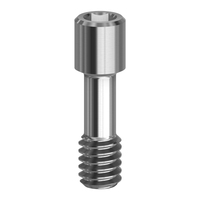 Sekrup Abutment Implan Gigi Permukaan TiN 1.27mm Internal Hex Grade 5 Titanium Prosthetic Bolt CNC