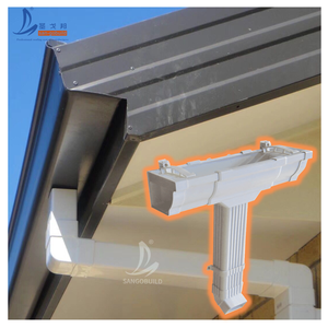 Gouttière personnalisée Matériau de toiture Gouttière extérieure moderne en <span class=keywords><strong>PVC</strong></span> blanc Système de drainage Gouttière en plastique - Product Image 3