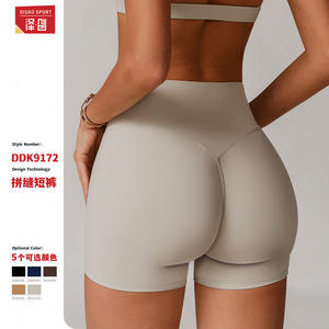 Pantalones Cortos de Yoga de Cintura Alta Zechuang para Mujer, Control de Abdomen, Moldeadores, para Entrenamiento, Fitness, Ejercicio, Running, Deportes DDK9172 - Product Image 4