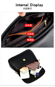 New Fashion Women Handbags PU Leather <b>Tote</b> Bags Ladies Shoulder Messenger Bag Female Crossbody Bags Vintage Satchel - Product Image 6